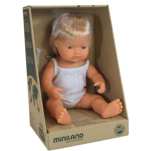 Miniland 38cm Boy Caucasian Doll