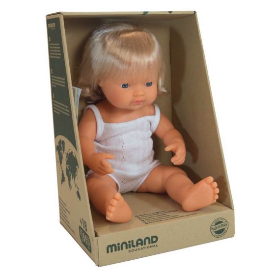 Miniland 38cm Female Caucasian Doll