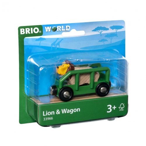 Brio Safari Lion and Wagon