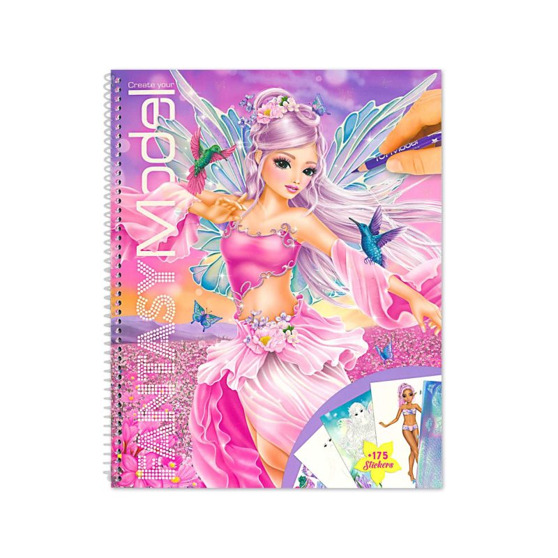 Fantasy Model Colouring Activity Book