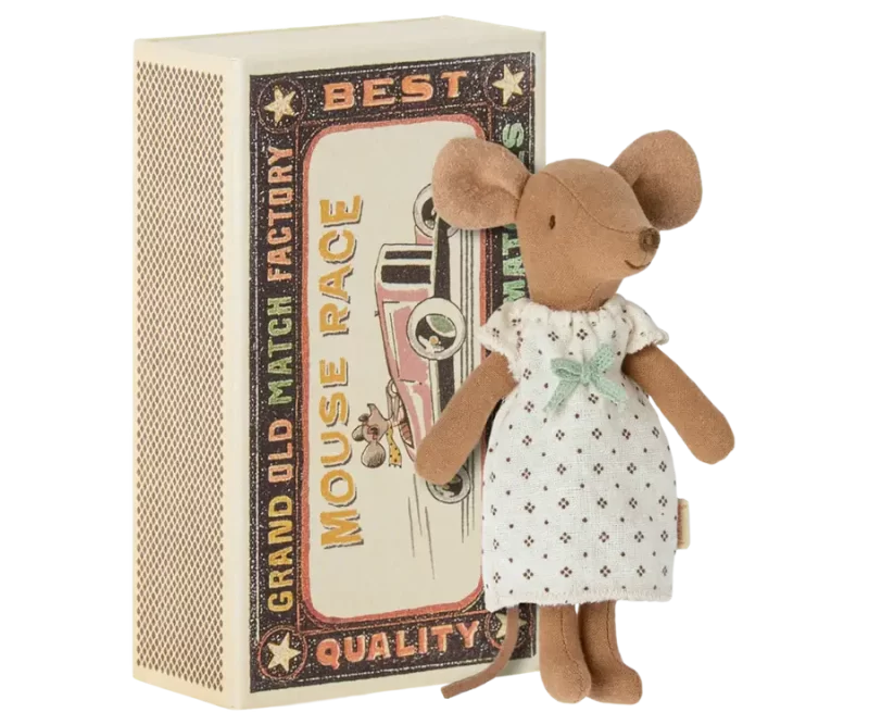 Maileg Mouse Big Sister in Matchbox