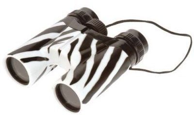Binoculars Animal Print Zebra
