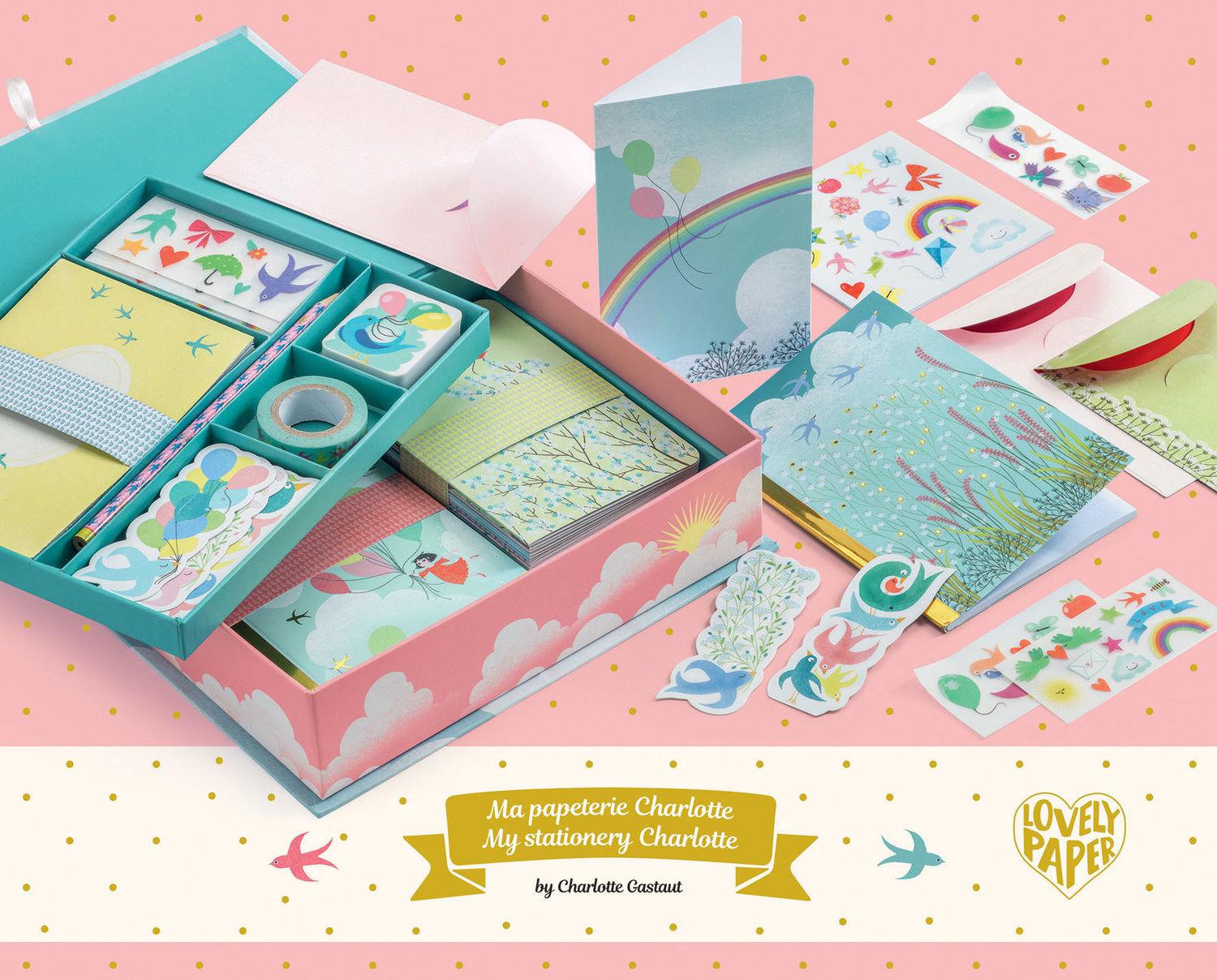 Djeco Charlotte Stationery Box Set | Laugh and Learn