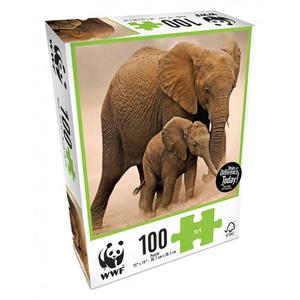 WWF Puzzle Elephants 100pce