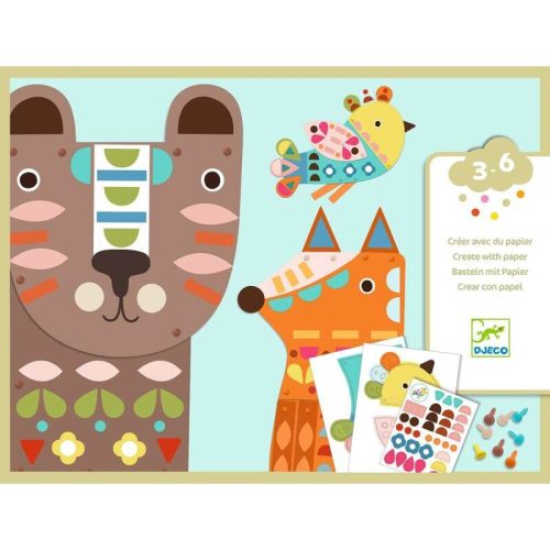 Djeco Giant Animals Paper Set