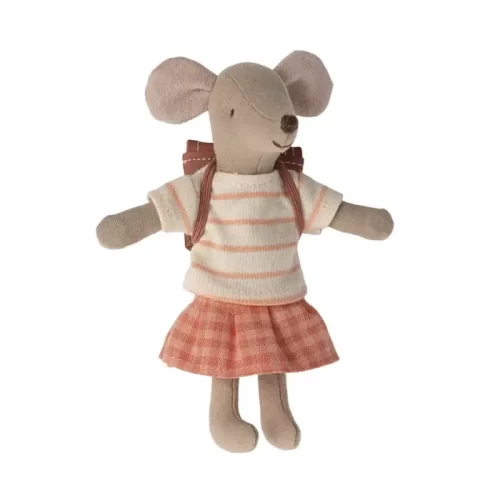 Maileg Tricycle Mouse Big Sister Coral