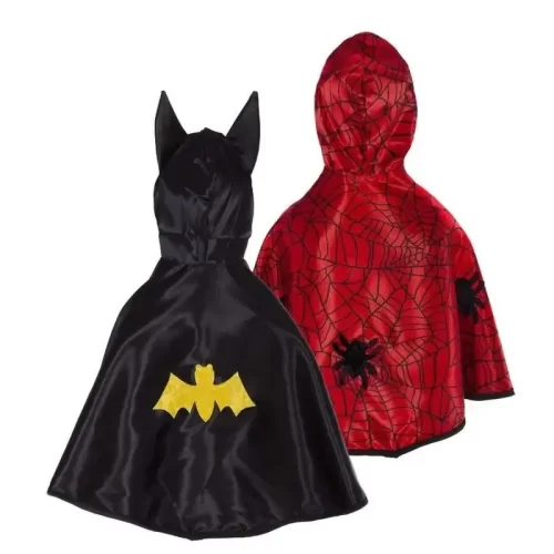 Toddler Reversible Spider & Bat Cape (2-3yrs)