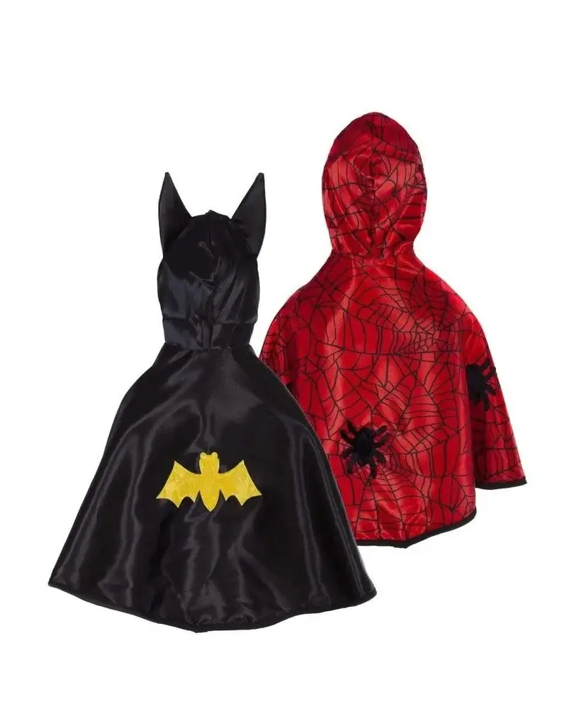 Toddler Reversible Spider & Bat Cape (2-3yrs)