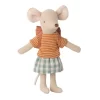 Maileg Mouse Tricycle Big Sister with Rose Bag